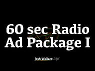 60 sec Radio Ad Package I with West Coast African American Male Voice Banner Image