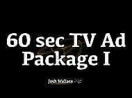 60 sec TV Ad Package I with West Coast African American VO Banner Image