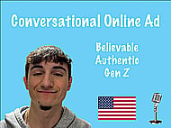 Male Voice Over for Your Online Ad (Believable, Gen Z, Conversational) Banner Image